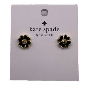 Kate Spade Spades & Studs Earrings Black Women's Enamel Stud Earring NEW Jewelry